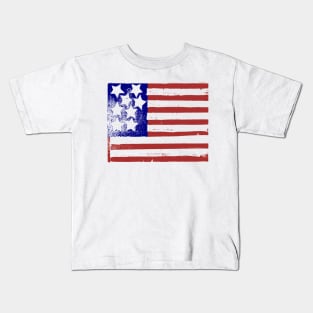 retro US flag Kids T-Shirt